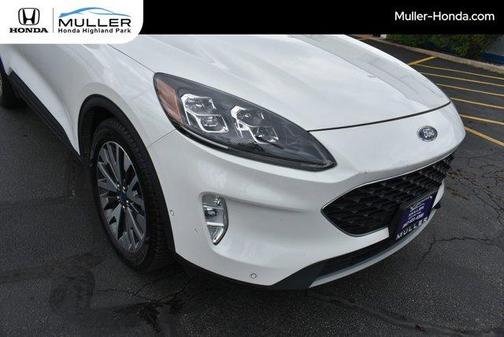 White 2020 Ford Escape Titanium Hybrid