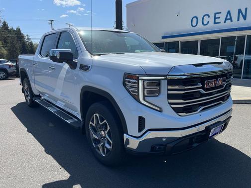 Glacier White Tricoat 2026 GMC Sierra 1500 SLT