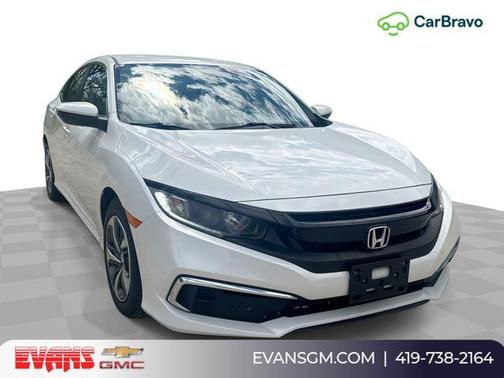 Platinum White Pearl 2019 Honda Civic LX