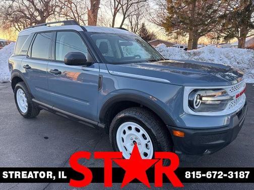 Azure Gray Metallic Tri-Coat 2025 Ford Bronco Sport Heritage