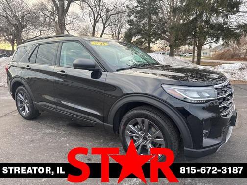 Agate Black Metallic 2026 Ford Explorer Active