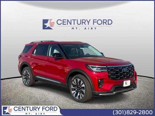 Rapid Red Metallic Tinted Clearcoat 2026 Ford Explorer Platinum
