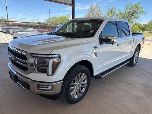Star White Metallic Tri-Coat 2024 Ford F-150 Lariat