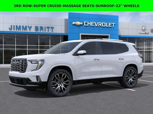 Glacier White Tricoat 2026 GMC Acadia Denali