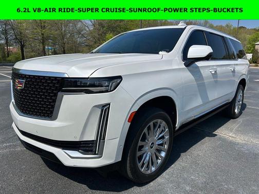 Crystal White Tricoat 2023 Cadillac Escalade ESV Premium Luxury