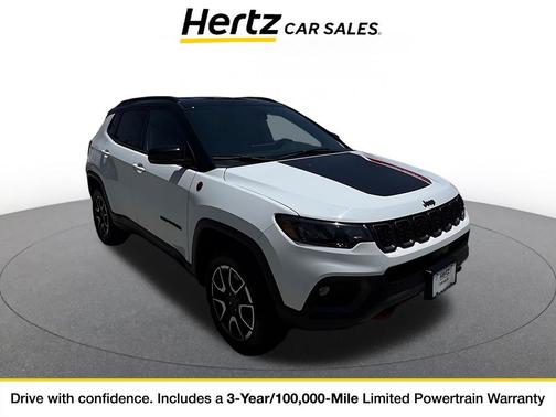 Bright White Clearcoat 2025 Jeep Compass Trailhawk