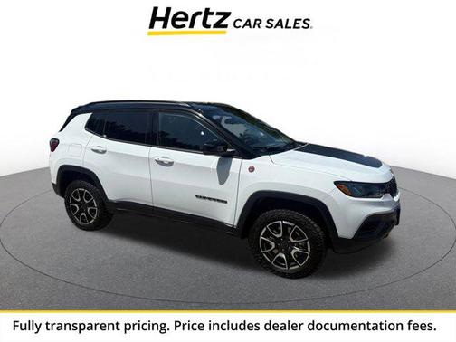 Bright White Clearcoat 2025 Jeep Compass Trailhawk