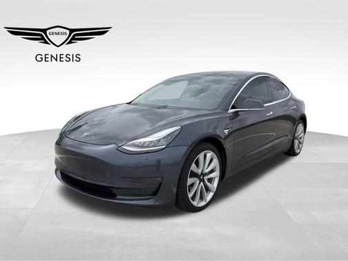 Silver Metallic 2018 Tesla Model 3 Mid Range