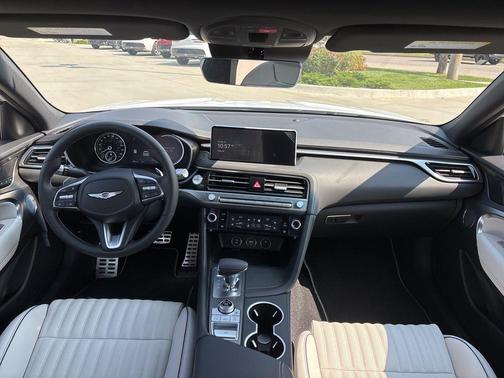 Alta White 2026 Genesis G70 3.3T AWD Sport Prestige