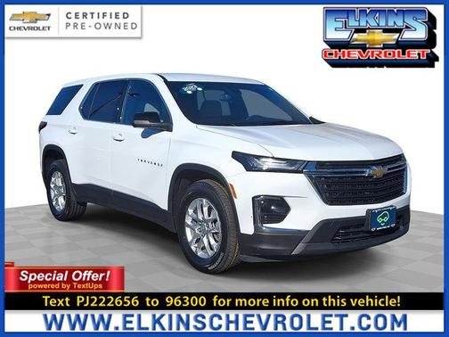 Summit White 2023 Chevrolet Traverse LS