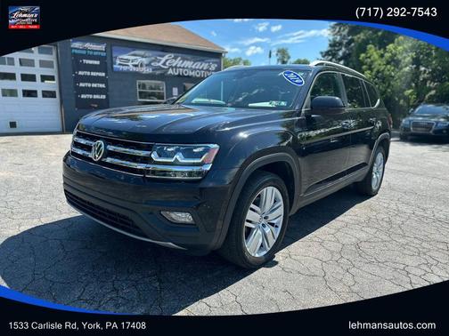 Deep Black Pearl 2019 Volkswagen Atlas 3.6L SE w/Technology