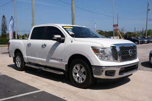 White 2018 Nissan Titan SV