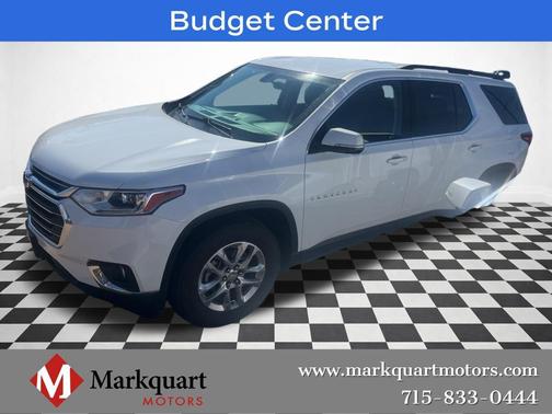 Summit White 2019 Chevrolet Traverse LT Cloth