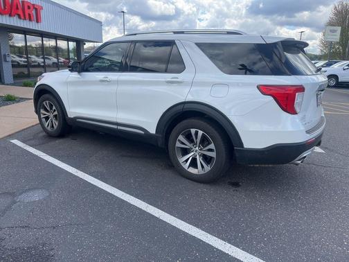 Star White Metallic Tri-Coat 2020 Ford Explorer Platinum