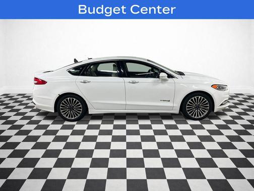 Oxford White 2017 Ford Fusion Hybrid Titanium