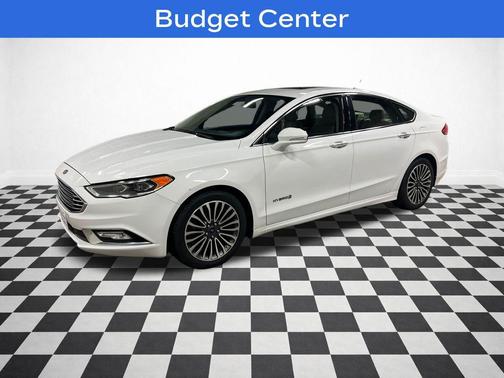 Oxford White 2017 Ford Fusion Hybrid Titanium