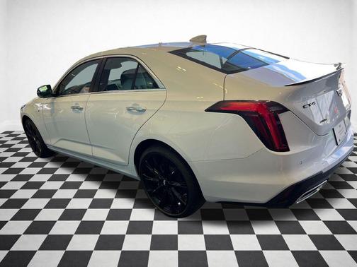 Vibrant White Tricoat 2026 Cadillac CT4 Premium Luxury