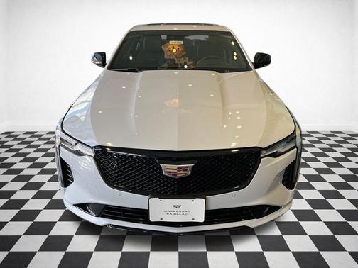 Vibrant White Tricoat 2026 Cadillac CT4 Premium Luxury