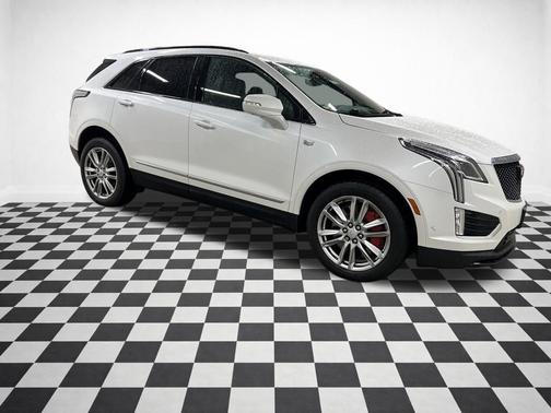 Crystal White Tricoat 2023 Cadillac XT5 Sport SUV