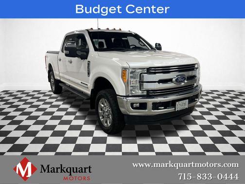 White Platinum Metallic Tri-Coat 2017 Ford F-350 Lariat Truck