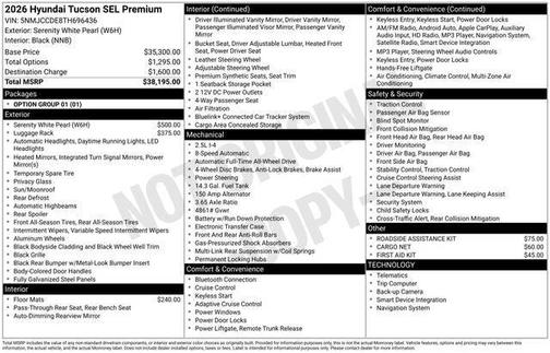 2026 Hyundai TUCSON SEL Premium