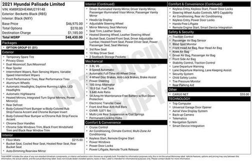 2021 Hyundai PALISADE Limited