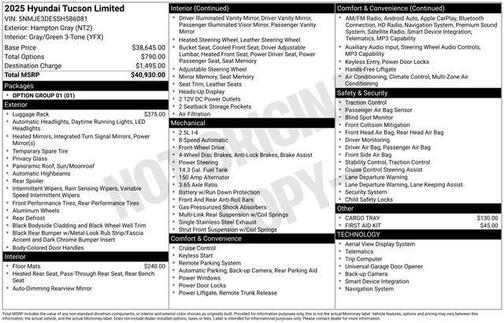 2025 Hyundai TUCSON Limited