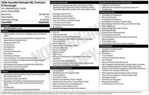 Sapphire 2026 Hyundai PALISADE SEL