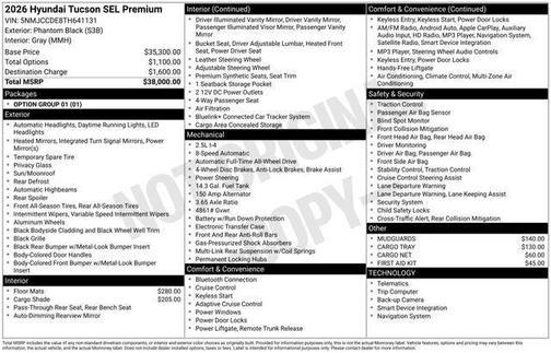 2026 Hyundai TUCSON SEL Premium