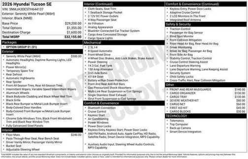 2026 Hyundai TUCSON SE