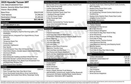 2025 Hyundai TUCSON XRT