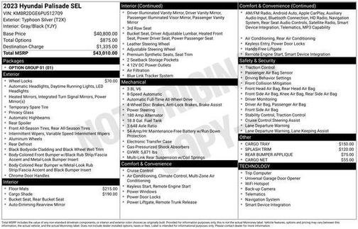 2023 Hyundai PALISADE SEL