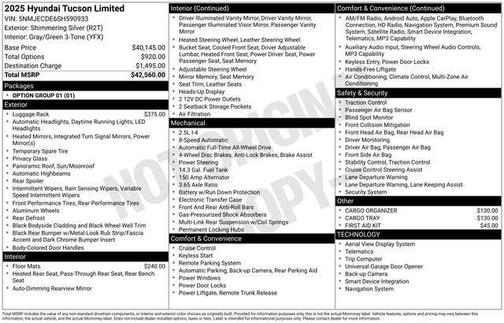 2025 Hyundai TUCSON Limited