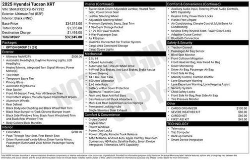2025 Hyundai TUCSON XRT
