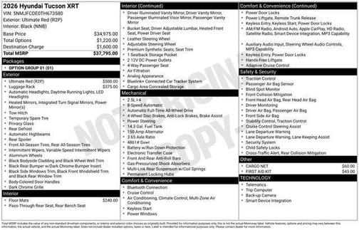 2026 Hyundai TUCSON XRT