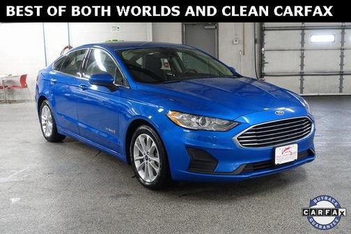Blue Metallic 2019 Ford Fusion Hybrid SE Sedan