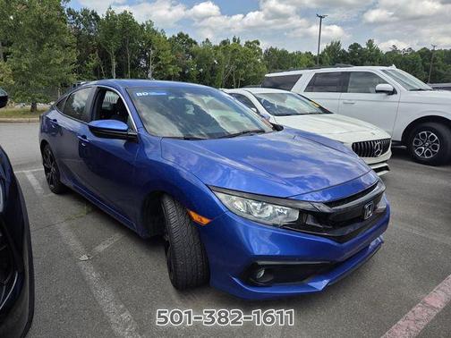 Aegean Blue Metallic 2020 Honda Civic Sport