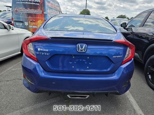 Aegean Blue Metallic 2020 Honda Civic Sport