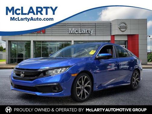 Aegean Blue Metallic 2020 Honda Civic Sport