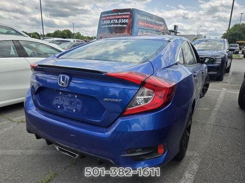 Aegean Blue Metallic 2020 Honda Civic Sport