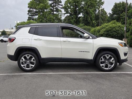 Pearl White Tri-Coat 2018 Jeep Compass Limited