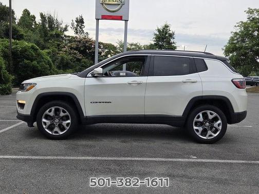 Pearl White Tri-Coat 2018 Jeep Compass Limited
