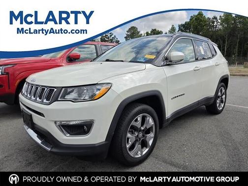 Pearl White Tri-Coat 2018 Jeep Compass Limited