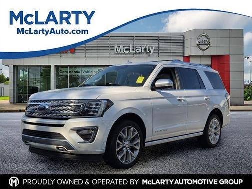 White Platinum Clearcoat 2018 Ford Expedition Platinum
