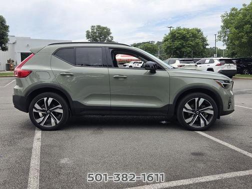 Sage Green Metallic 2024 Volvo XC40 B5 Plus Dark Theme