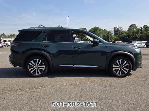 Obsidian Green 2022 Nissan Pathfinder Platinum