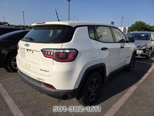 White Clearcoat 2018 Jeep Compass Sport