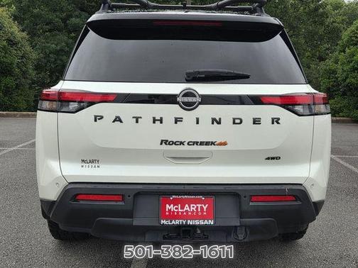 2 Tone White / Black Roof 2023 Nissan Pathfinder Rock Creek