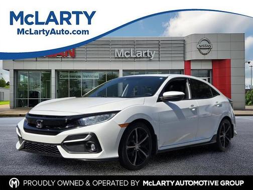 Platinum White Pearl 2021 Honda Civic Sport Touring