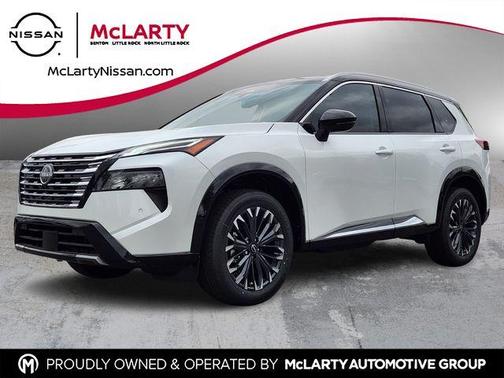 White / Black 2026 Nissan Rogue Platinum